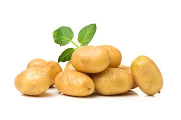 New potato isolated on white background