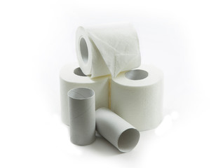 rolls of toilet paper