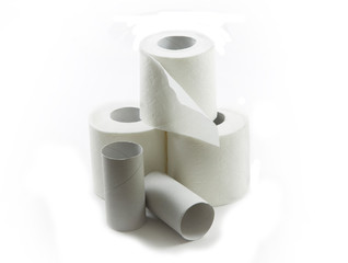 rolls of toilet paper