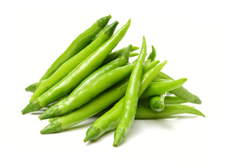 fresh chili on white background