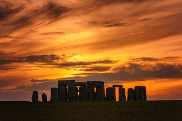 Dramatic sky over Stonehenge
