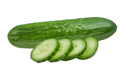 Cucumber isolated on white background