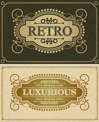 Retro Luxurious design border, Retro сalligraphic template vector Luxurious border, Decorations  elegant royal lines, Vector illustration