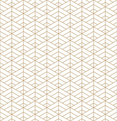 Seamless geometric pattern inspired by Japanese Kumiko ornament.