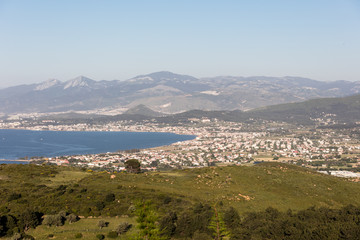 Fototapeta na wymiar Kalabak-guzelbahce/ Urla / Izmir / Turkey, , Views from a small sea town
