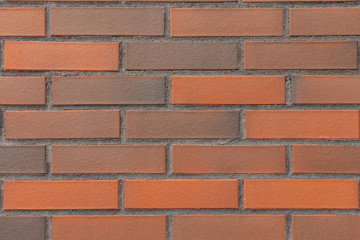 Obraz premium Brick wall. Orange brick. Horizontal placing.