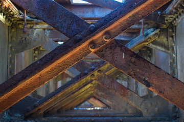 old railway of a mine