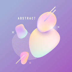 Abstract backgrounds with liquid gradient drops.