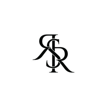 rsr letter original monogram logo design