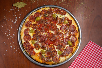 pizza de salame
