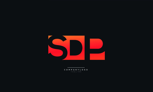 SDP Letter Logo Alphabet Design Icon Vector Symbol