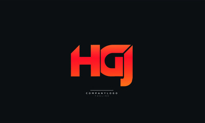 HGJ Letter Logo Alphabet Design Icon Vector Symbol