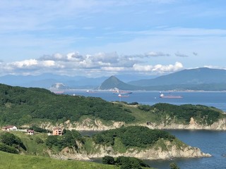 view of the sea coast panorama