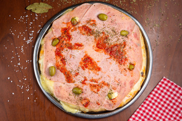 pizza de jamon