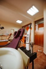Close up of a instruments in the dental office