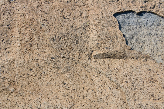 Pietra Lavica, basalto scheggiato tessitura, visione naturale