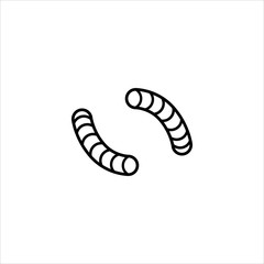 virus and bacteria icon flat vector logo design trendy