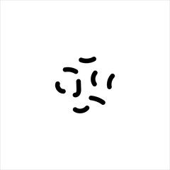 virus and bacteria icon flat vector logo design trendy