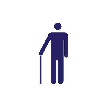 people with disability illustration logo vector