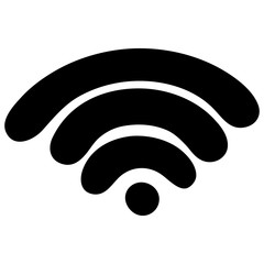 Wifi signal. Silhouette. Spray wireless internet. Access to the network. Vector illustration. Contour on an isolated white background. Flat style. Sketch. Online Symbol. Distance. Illustration for web