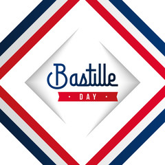 Happy bastille day background illustration vector. French national day illustration
