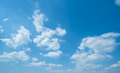Naklejka na ściany i meble Blue sky, white clouds and sky landscape..