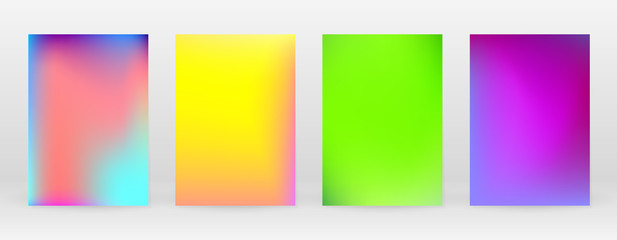 Fototapeta premium Pastel Soft. Rainbow Gradient Set Color Background