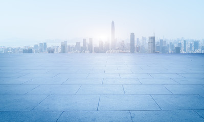 Skyline of modern architecture in Chinese cities..