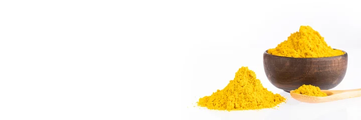 Foto op Plexiglas Yellow Curry Seasoning - Organic curry powder © Luis Echeverri Urrea
