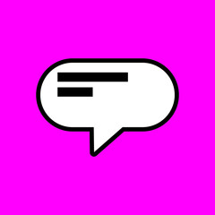 Speech Bubble Icon for Graphic Design Projects