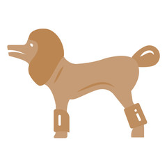 Cute Dog Show Concept, Animal Lion Costume Vector Color Icon design, circus and amusement park things on white background, 