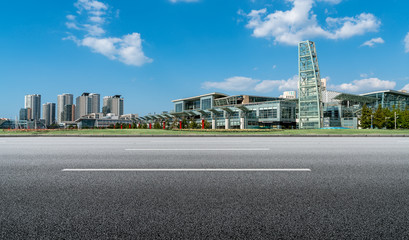 Modern urban landscape skyline of Qingdao, China..