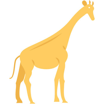 Safari Park giraffe Concept Vector Icon Design, Zoo Animal on white background 