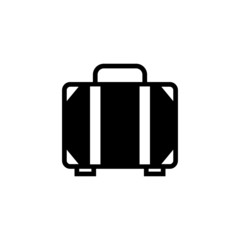 Packing icon vector in black solid flat design icon isolated on white background