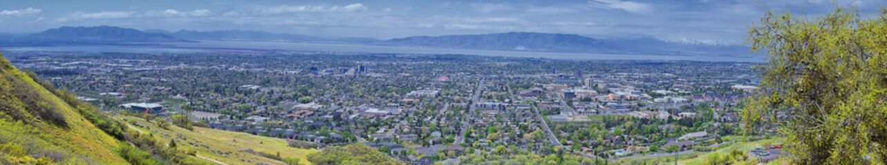 Provo Landscape and Utah Lake views from the Bonneville Shoreline Trail (BST) and the Y trail, which follows the eastern shoreline of ancient Lake Bonneville, now the Great Salt Lake, along the Wasatc