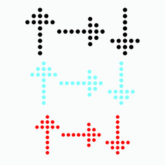 set of vector arrows