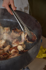 Chicken cooked with beer
