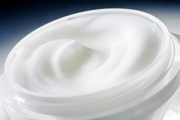 Close up of a jar of cream