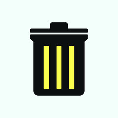 Delete box icon vector