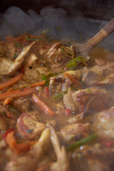 Chicken cooked with beer