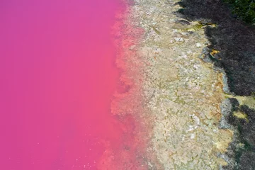 Fototapete Pink Hutt Lagoon Pink Lake in Port Gregory in Westaustralien  © Rafael Ben-Ari