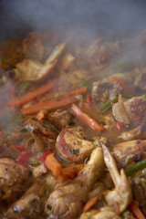 Chicken cooked with beer