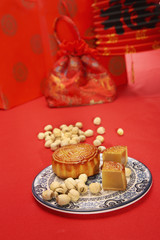 Mooncakes and some lotus lily bulbs
