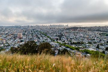 Obraz premium Bernal Heights Park at Sunrise