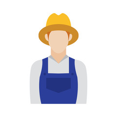 Isolated farmer icon