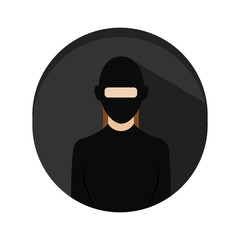 Isolated thief icon