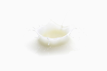 Surface of splashing milk