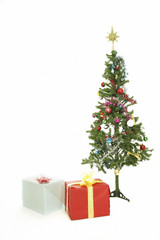 Fototapeta na wymiar Christmas presents under the christmas tree