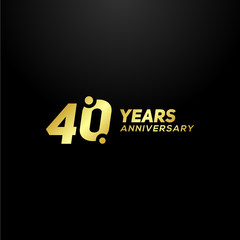 40 Years Anniversary Vector Design