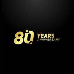80 Years Anniversary Vector Design